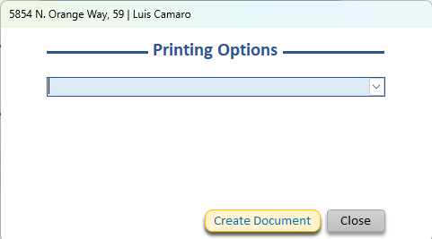 Printing Options